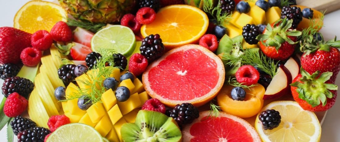 Healthy fruit platter